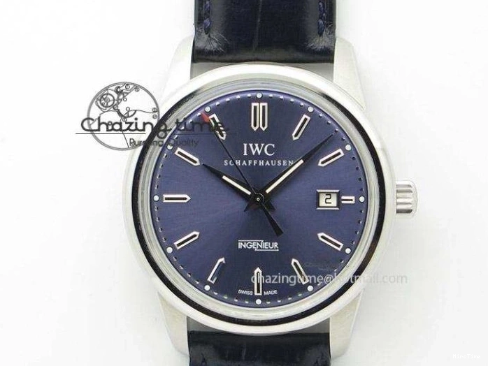 MIROTIME 0202 Supportive Big Pilot IW501008 “Boutique London” SS ZF Best Edition Blue Dial on Blue Leather Strap A 7106